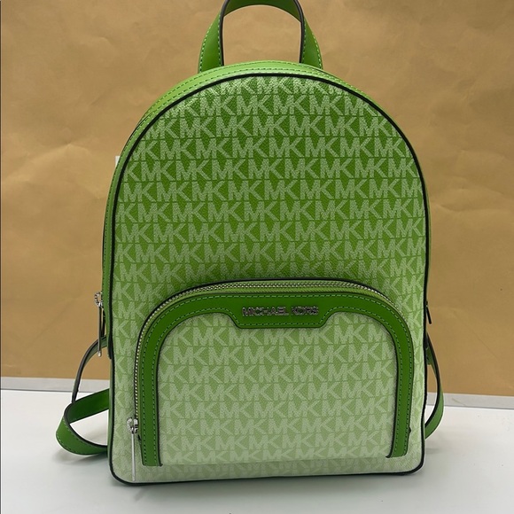 Michael Kors Handbags - Michael Kors Jaycee Medium Ombré Signature Logo Backpack
Jungle Green 
NWT